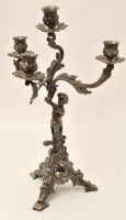 Lot 481 - An Italian 800 standard silver four-light,...