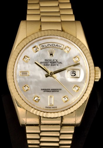 Lot 503 - A gentleman's 18k gold Rolex Oyster Perpetual...