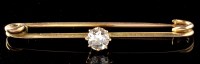 Lot 544 - A diamond brooch, the central old European cut...