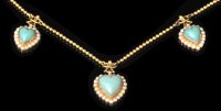 Lot 579 - A late Victorian turquoise, seed pearl and...
