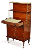 Lot 813 - A William IV mahogany secretaire cabinet, the...
