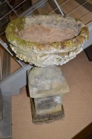Lot 805 - A pair of cast composition circular garden...