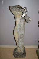 Lot 808 - A cast composition garden ornament in the form...