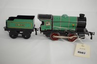 Lot 1507 - Hornby 0-gauge 0-4-0 clockwork locomotive,...