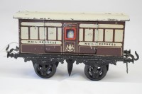 Lot 1553 - Bing 1-gauge Mail-Express tender, with...