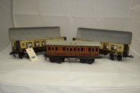 Lot 1562 - Bing 0-gauge Pullman bogie coaches, Plato and...