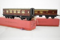Lot 1570 - Two Hornby 0-gauge No. 2 corridor coaches,...