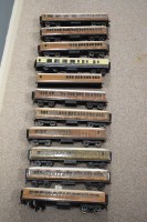 Lot 1579 - Nine Exley bogie corridor coaches or dining...