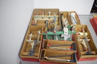 Lot 1591 - Hornby tinplate train side signals, to include:...