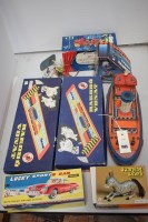 Lot 1605 - A Marx Catfish boat; other tinplate items by...