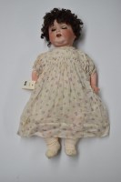 Lot 1619 - An Armand Marseille bisque head doll, 996/12,...