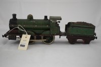 Lot 1660 - A Marklin (Maerklin) 1-gauge 0-4-0 clockwork...