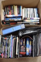 Lot 1826 - Two boxes of Star Wars novels and magazines.