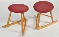 Lot 1016 - The Wave Seat Company, Keswick: two beechwood...