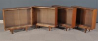 Lot 1048 - Four mid 20th Century teak bookcases, each...