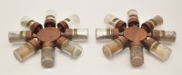 Lot 1051 - Digsmed, Denmark: two tea spice wheels, each...