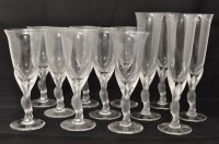 Lot 1080 - Igor Karl Fabergé: ten 'Kissing Dove' pattern...