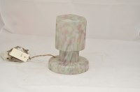 Lot 1090 - An Art Deco glass marble effect octagonal...