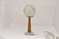 Lot 1091 - An Art Deco bakelite and marble effect glass...