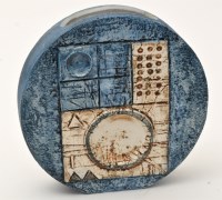 Lot 1093 - A Troika Studio pottery circular vase, hand...