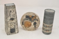 Lot 1100 - Troika: a wheel vase decorated abstract...