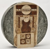 Lot 1108 - A large Troika wheel vase, with monogram of...