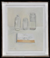 Lot 1190 - John Jones - still-life with Picasso sketch...