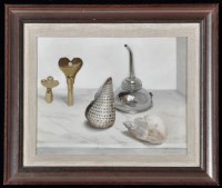 Lot 1209 - Audrey Johnson -''Still Life with Sea Shells'',...