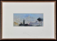 Lot 1211 - John Hutchinson - ''Rome from The Pincio'',...