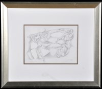 Lot 1272 - James Gorman - ''Colonoscopy Drawing, Cross...