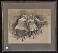 Lot 1349 - Norman Stansfield Cornish - ''Conversation...