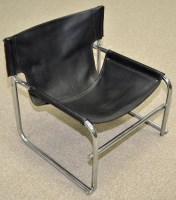 Lot 1000 - Rodney Kinsman for OMK: a chrome and leather...