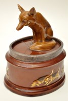 Lot 75 - Royal Doulton Kingsware silver mounted tobacco...