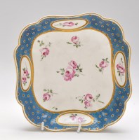 Lot 81 - Chelsea Derby period square-shaped dish, with...