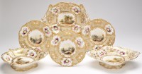 Lot 112 - Eighteen-piece Coalport dessert service,...