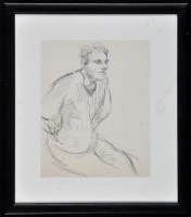 Lot 195 - Robert Oscar Lenkiewicz (1941-2002) Study of a...