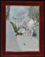 Lot 203 - Drummond Mayo, RSW (1929- ) ''Suburban Garden''...