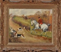 Lot 248 - Wilson Hepple (1853-1937) A huntsman and pack...
