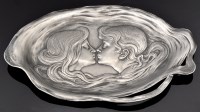 Lot 270 - A WMF Art Nouveau visiting card tray, No. 196,...