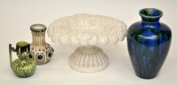 Lot 301 - An Astra ware vase, 19cms (7 1/2in.) high; a...