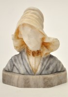 Lot 321 - A late 19th Century carved alabaster and...
