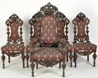 Lot 826 - A set of twelve single and two arm 19th...