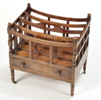 Lot 874 - A George IV mahogany four division Canterbury,...