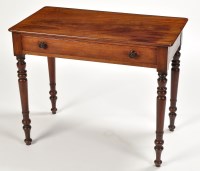 Lot 877 - A Victorian mahogany rectangular small side...