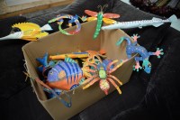 Lot 18 - A collection of hand-painted ornaments from a...