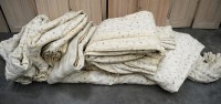 Lot 22 - A quantity of lined curtains of various sizes,...