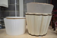 Lot 31 - A collection of six standard lampshades, various.