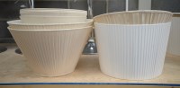 Lot 32 - Eight modern standard lamp shades, various.
