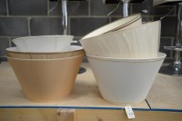Lot 33 - Seven modern standard and other lamp shades,...
