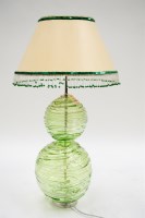 Lot 46 - William Yeoward: a large green tinted glass...